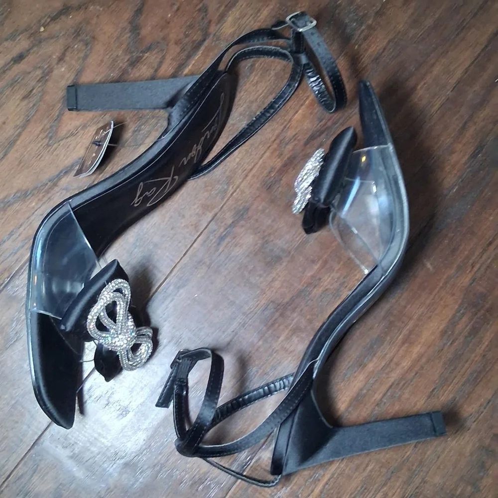 New London Rag Etherium Bow Embellished Heels